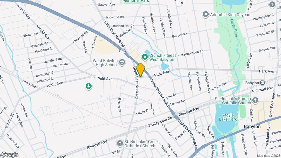 399 Great East Neck Rd Map and Location Details