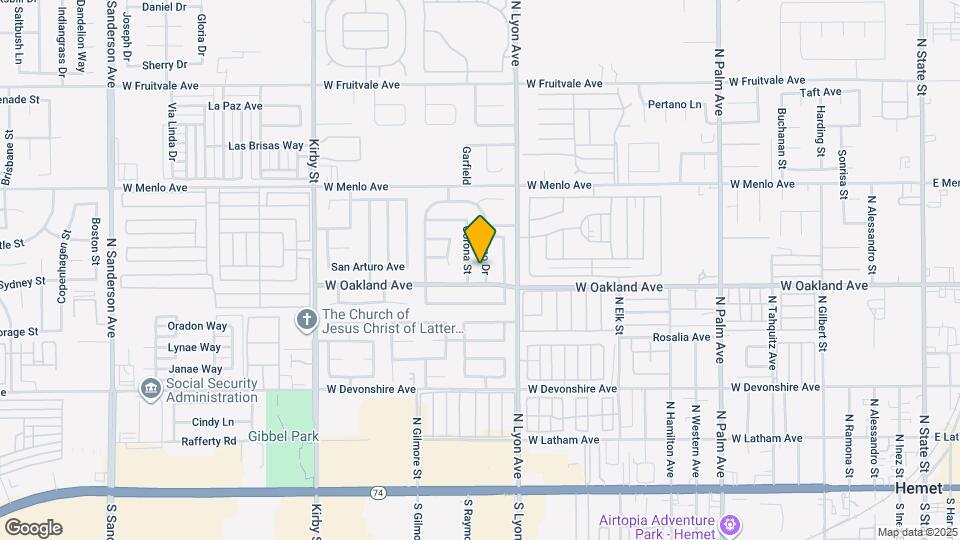 589 Solano Dr Map and Location Details