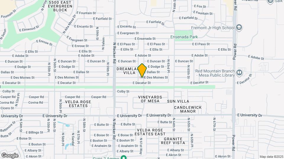 626 N 62nd St Mapa y Detalles de la Ubicación