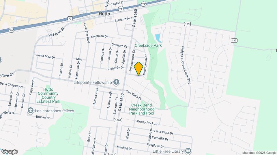 116 Meadowside Dr Map and Location Details