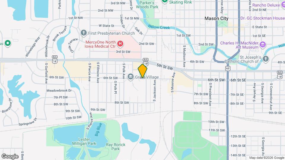 Grant Village Map and Location Details