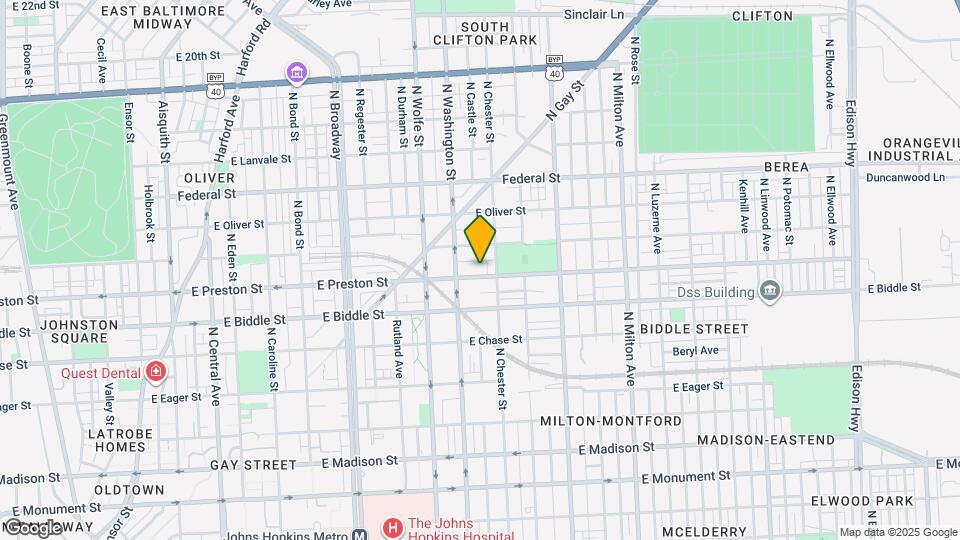 2040 E Preston St Map and Location Details