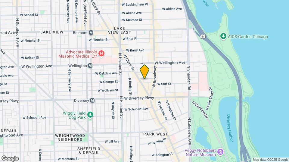 635 W Surf St, Unit 304 Mapa y Detalles de la Ubicación