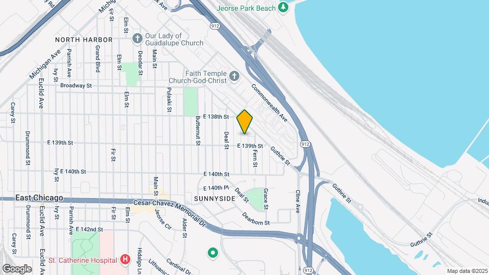 3825 Evergreen St Map and Location Details