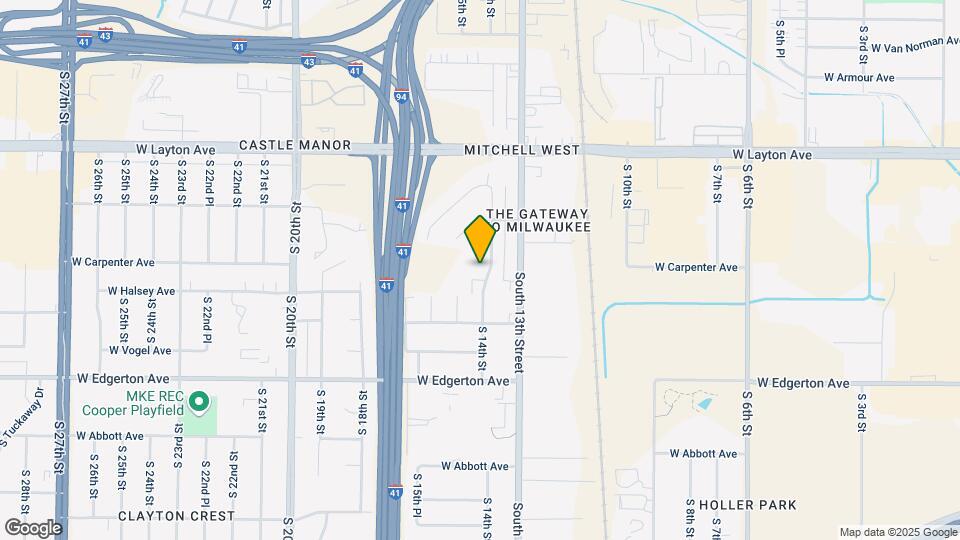 4873 S 14th St Map and Location Details