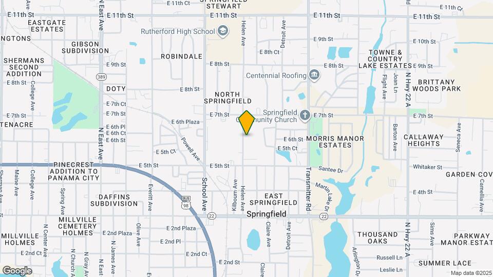 652 Helen Ave Map and Location Details