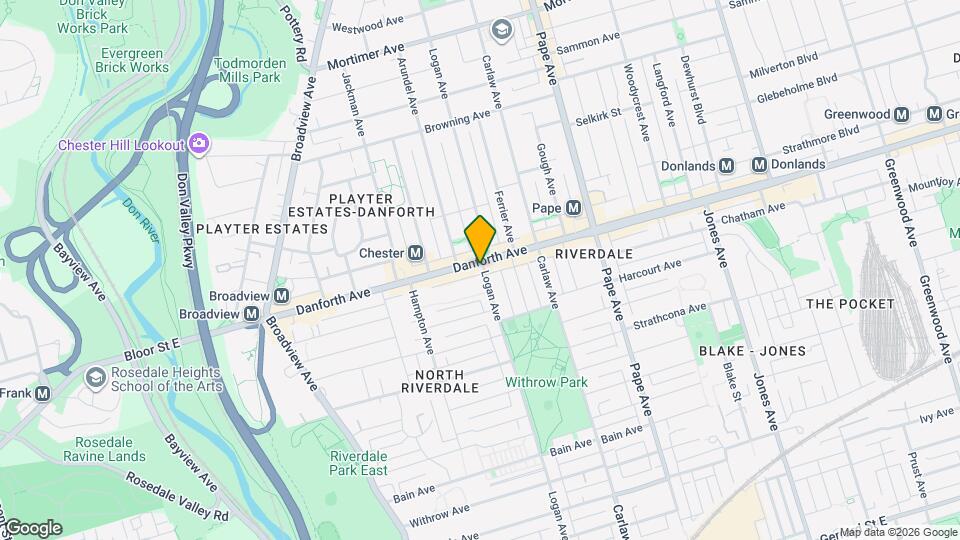 479 Danforth Ave Map and Location Details