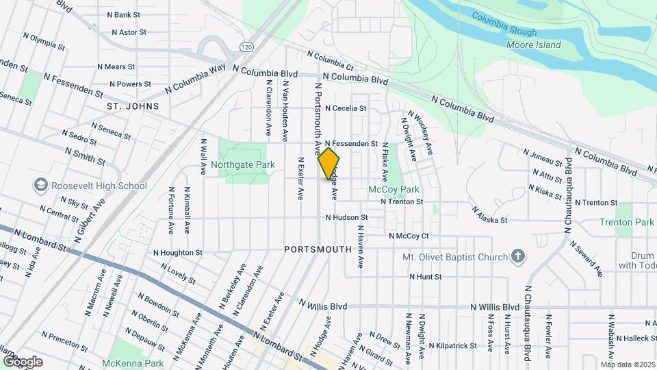 9211 N Hodge Ave Map and Location Details