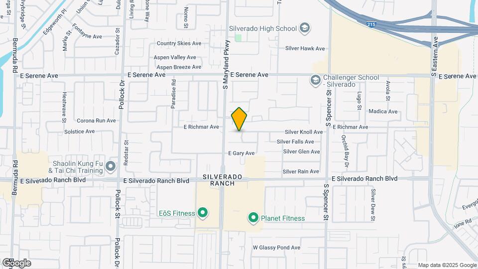 1283 Silver Knoll Ave Map and Location Details