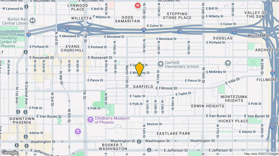 1142 E Pierce St Mapa y Detalles de la Ubicación