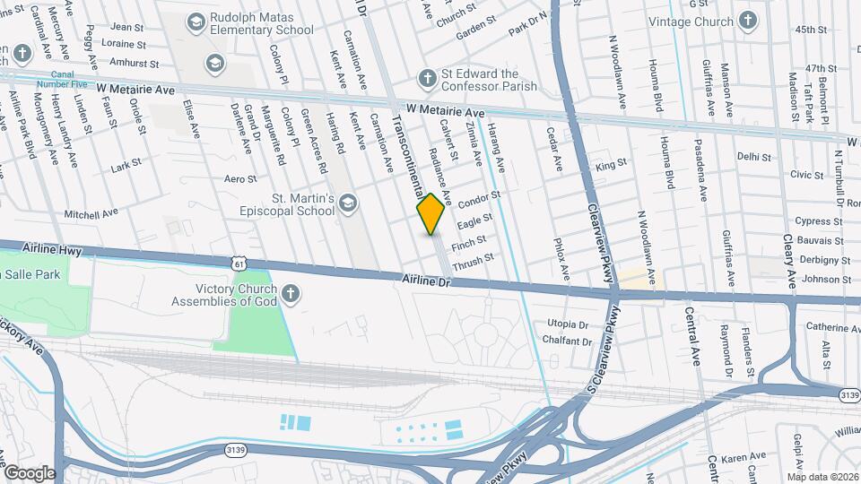 212 Transcontinental Dr Map and Location Details
