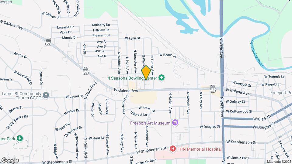 523 N Warren Ave Map and Location Details