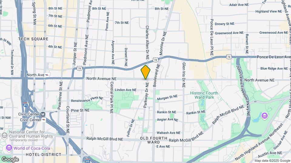 600 Parkway Dr NE Map and Location Details