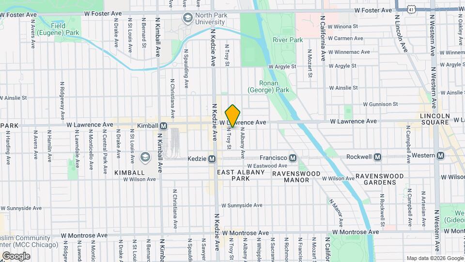 4741 N Troy St Map and Location Details