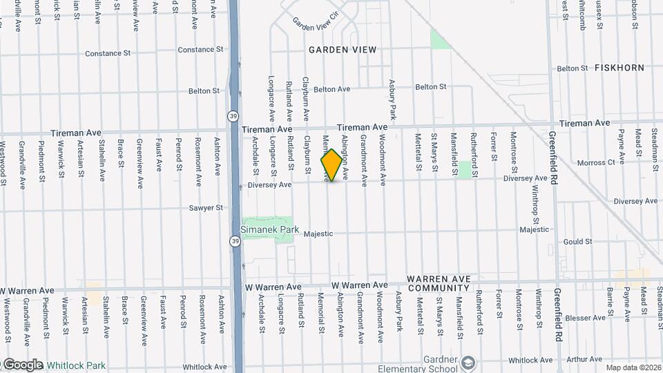 7550 Memorial St Map and Location Details