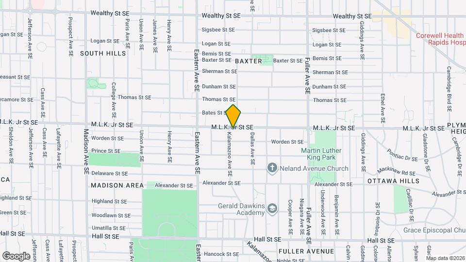 806 Kalamazoo Ave SE Map and Location Details