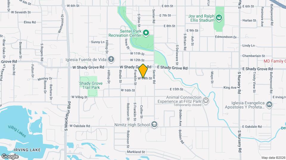 210 W 14th St Map and Location Details