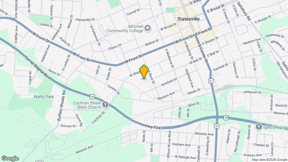 626 W Bell St Map and Location Details