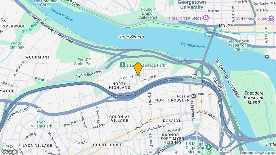 2101 N Rolfe St Map and Location Details