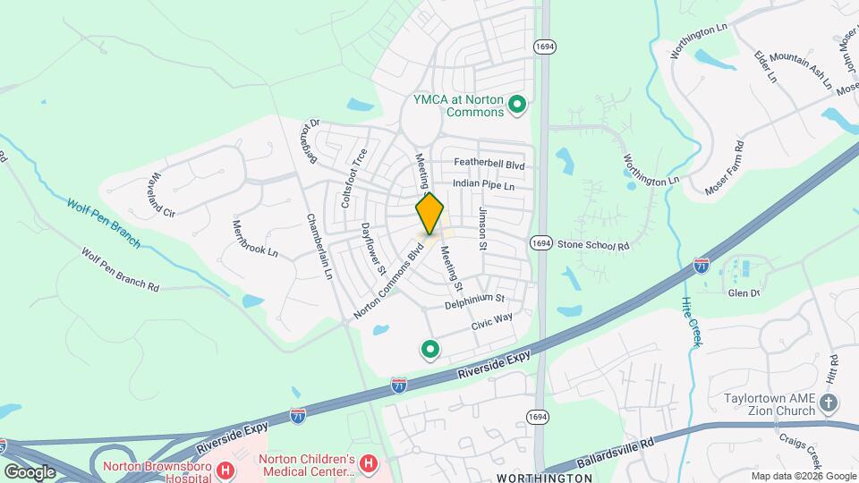 9414 Norton Commons Blvd Map and Location Details