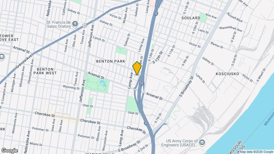 2919 S 18th St Map and Location Details