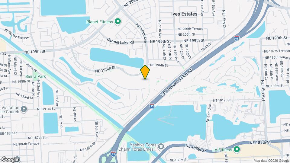 Aventura Harbor Apartments Map and Location Details
