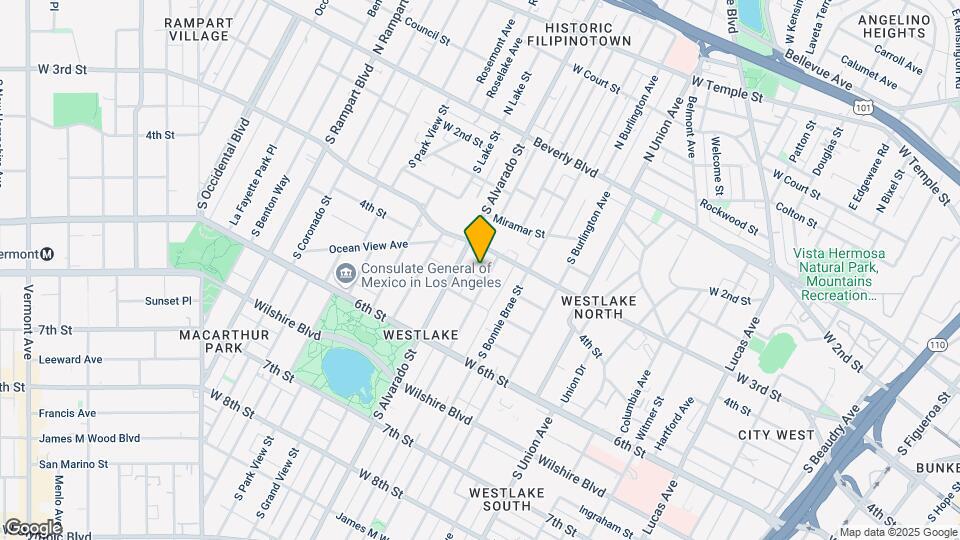 325 S Westlake Ave Map and Location Details