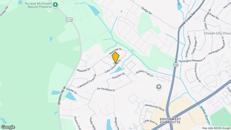 14231 Lake Crossing Dr Map and Location Details