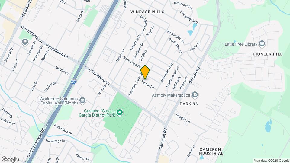 1206 Tartan Ln Map and Location Details