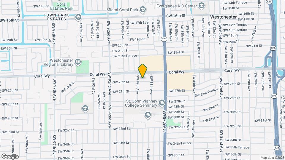 8867 SW 25th St Map and Location Details