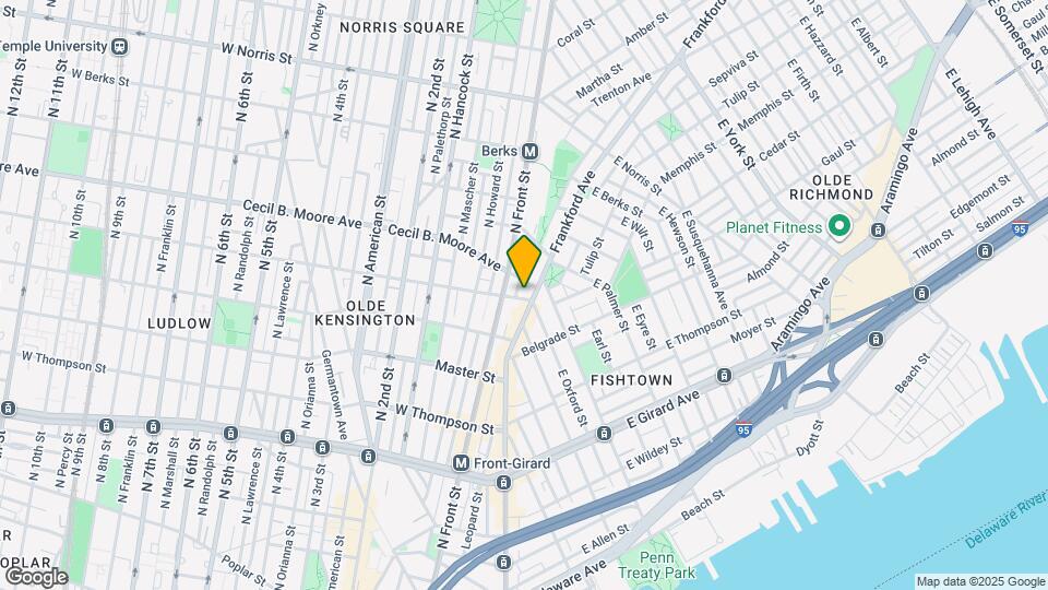 7 E Oxford St Map and Location Details