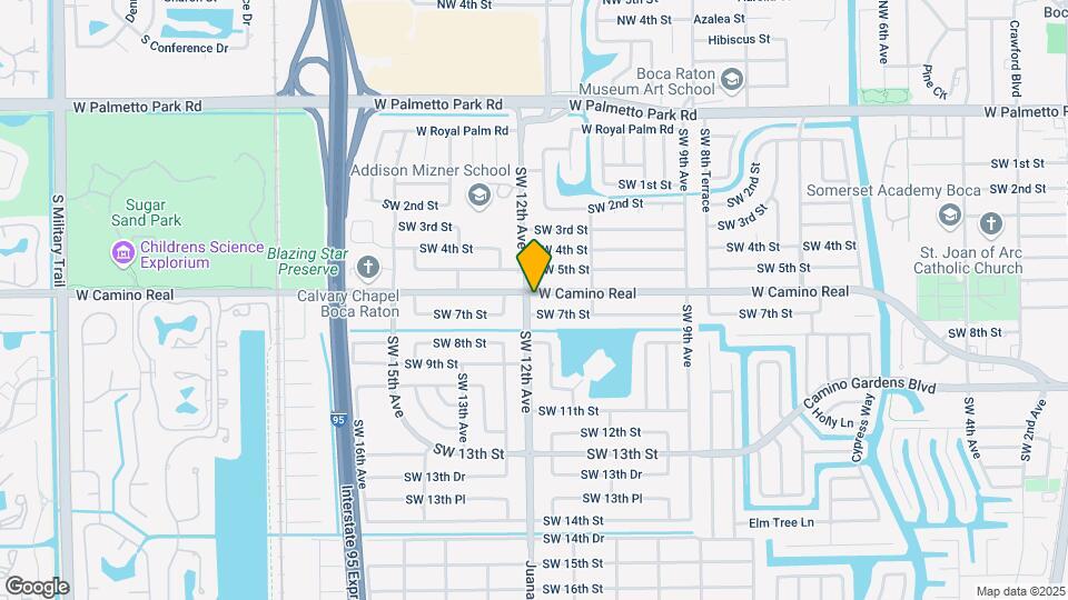 1198 W Camino Real Map and Location Details