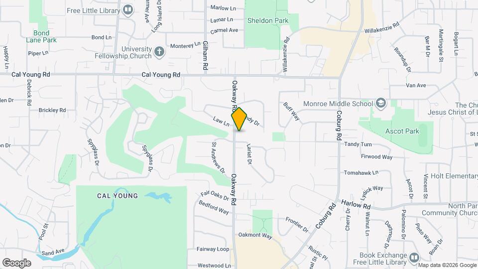 1045 Oakway Rd Map and Location Details