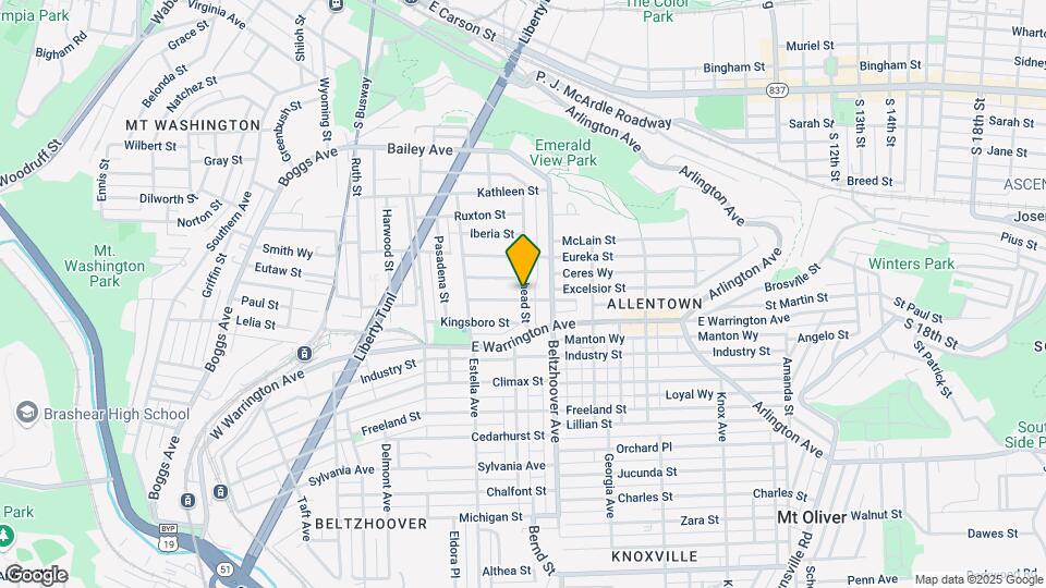 447 Edgemont St Map and Location Details