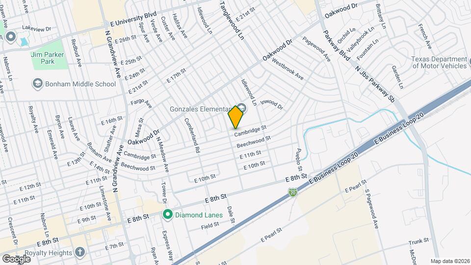 2705 Cambridge St Map and Location Details