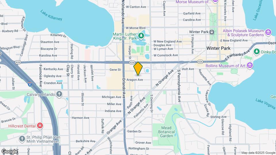 1049 Aragon Ave Map and Location Details