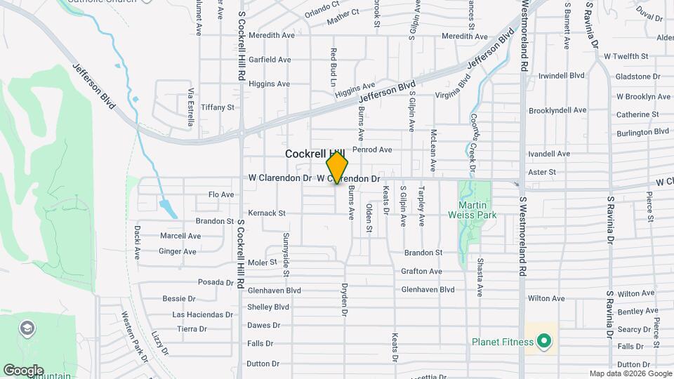 1114 Dumane St Map and Location Details