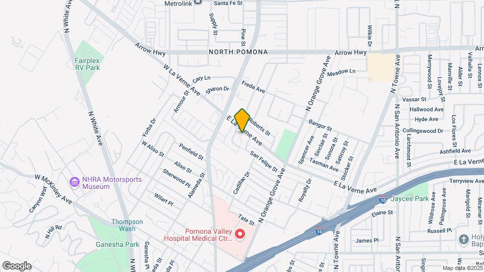180 E La Verne Ave Mapa y Detalles de la Ubicación