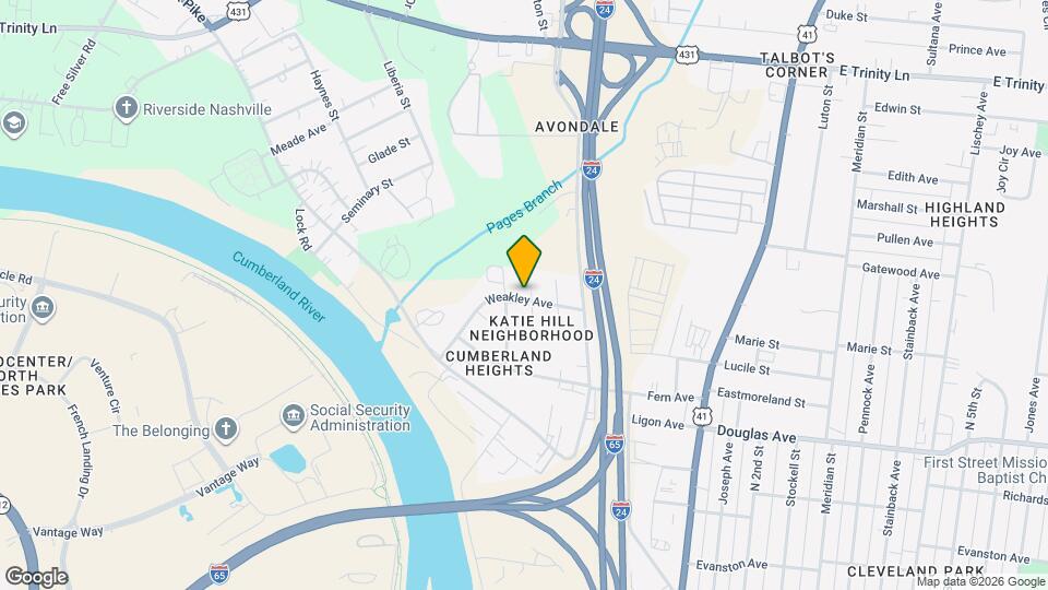 1300 Aline Ave Map and Location Details