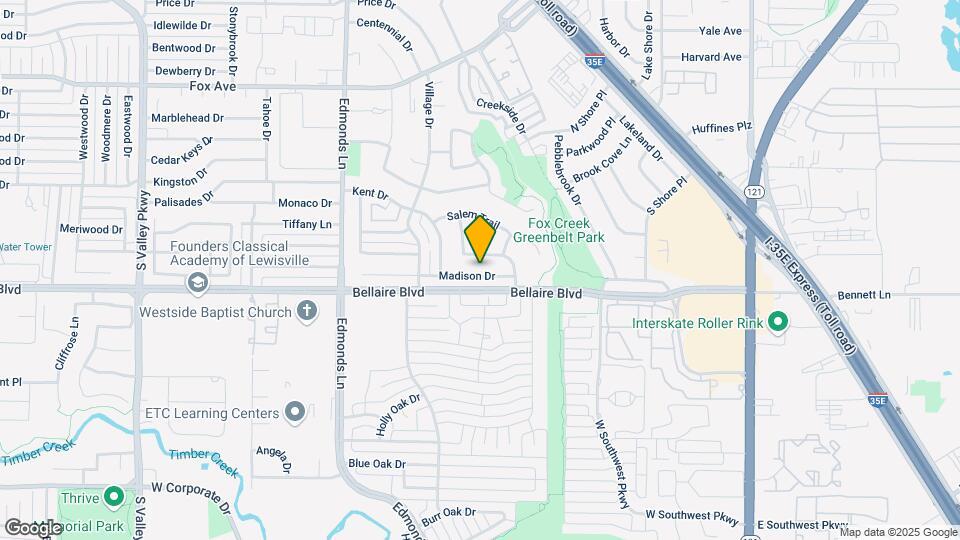 837 Madison Dr Map and Location Details