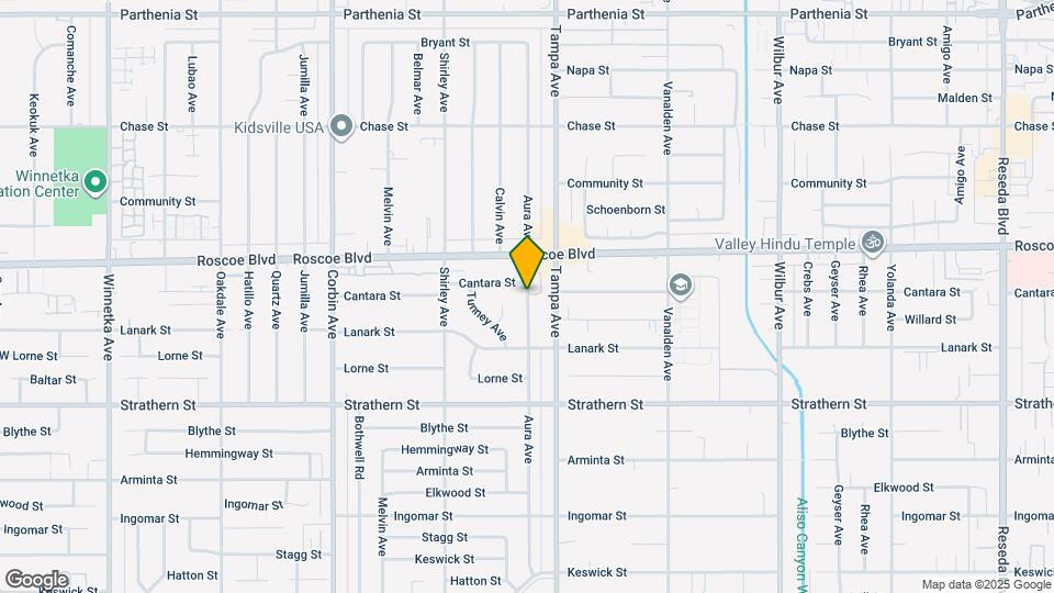 8215 Aura Ave Map and Location Details