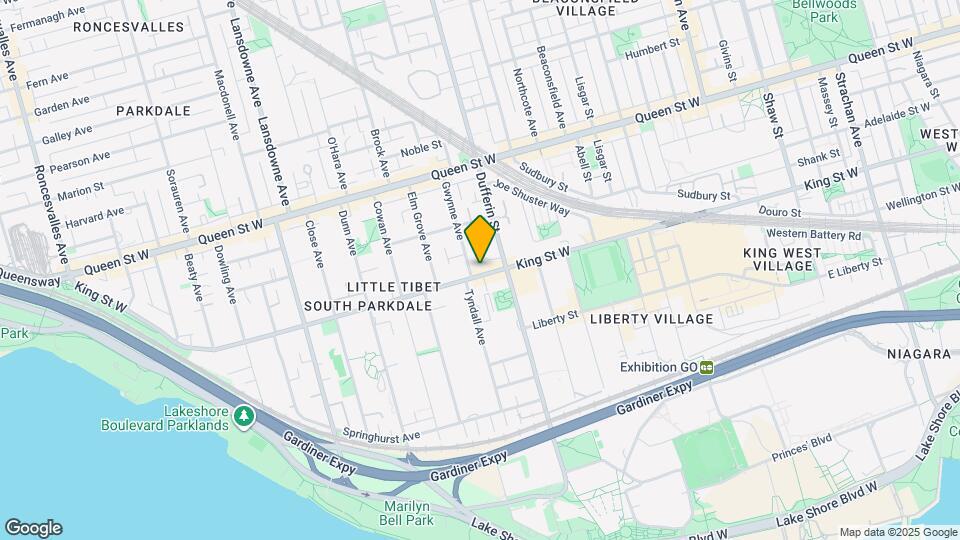 1228 King St W Map and Location Details