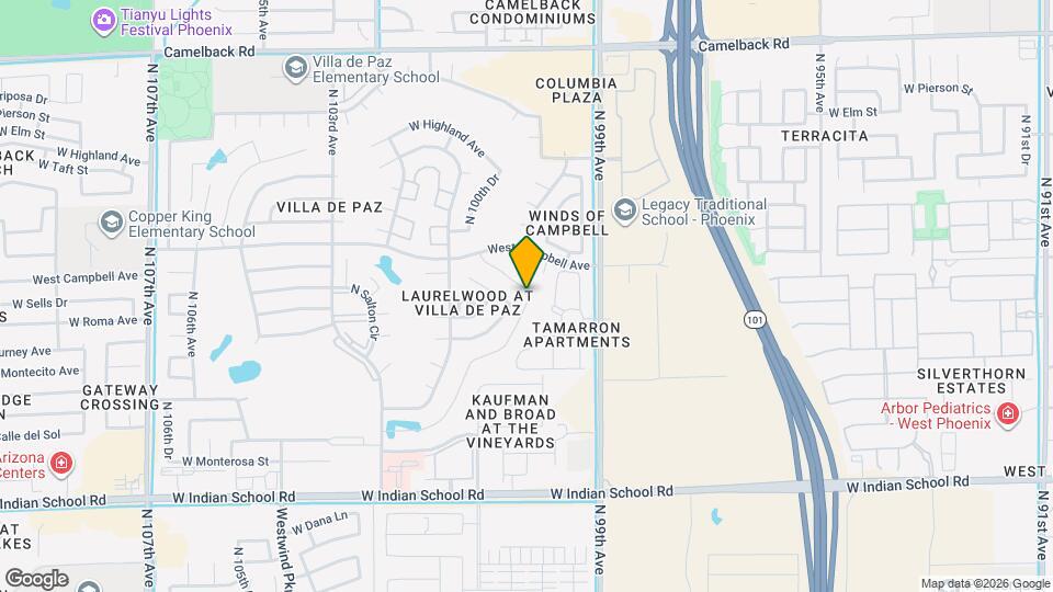 4422 N 100th Dr Map and Location Details