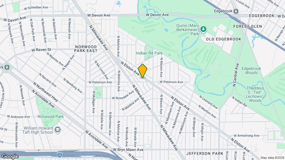 6038 W Peterson Ave Map and Location Details