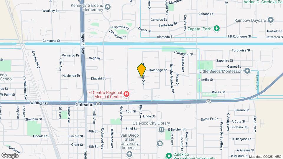1213 W Calle De Oro Map and Location Details