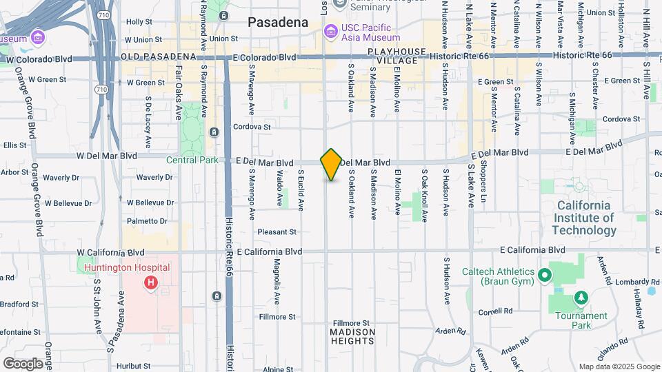 388 S Los Robles Ave Map and Location Details