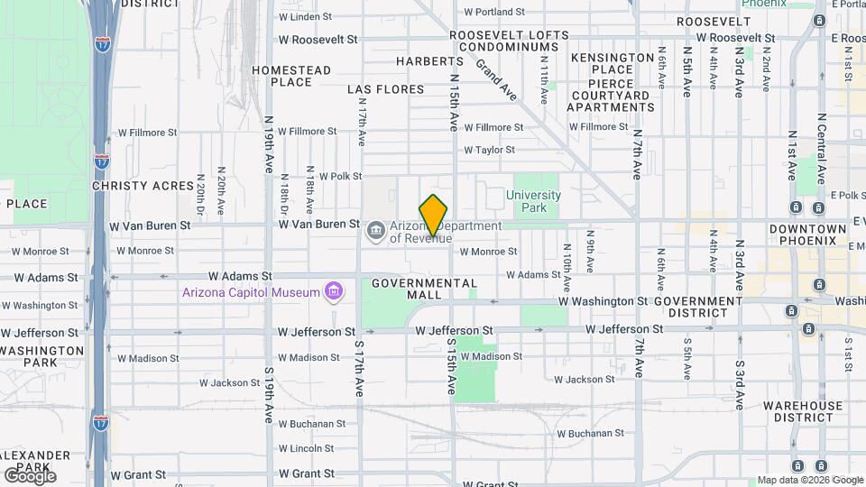 1524 W Monroe St Mapa y Detalles de la Ubicación