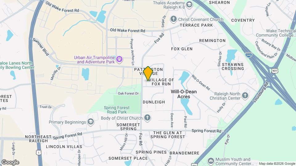 5904 Currin Fox Ct, Unit 107 Map and Location Details