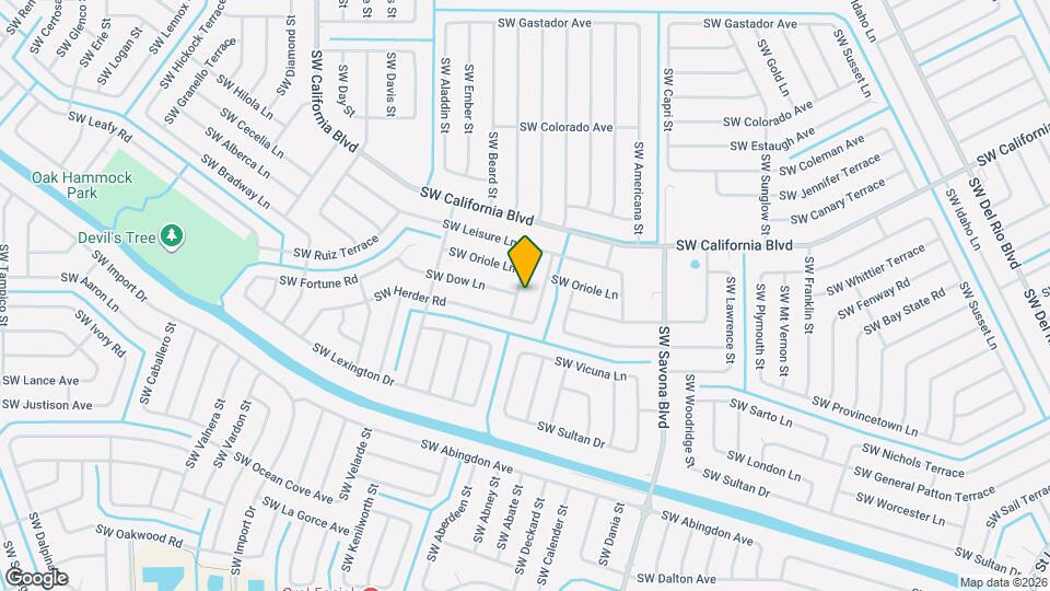 2257 SW Frisco Terrace Map and Location Details