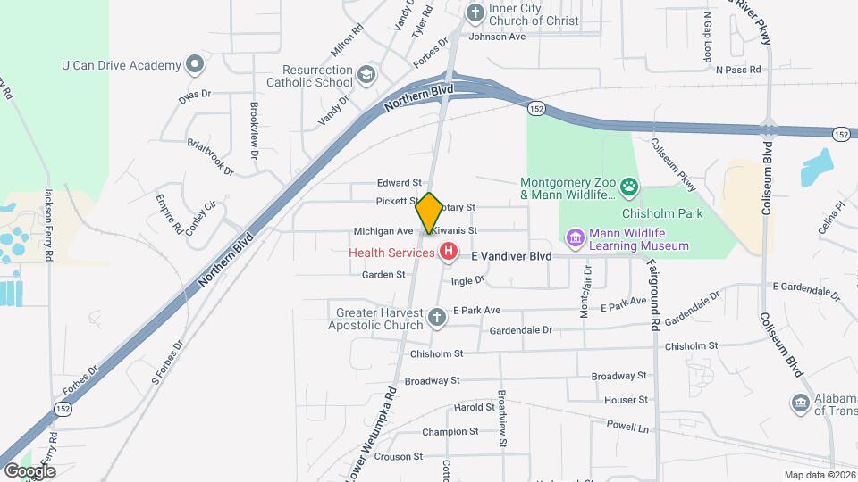 3120 Lower Wetumpka Rd Map and Location Details